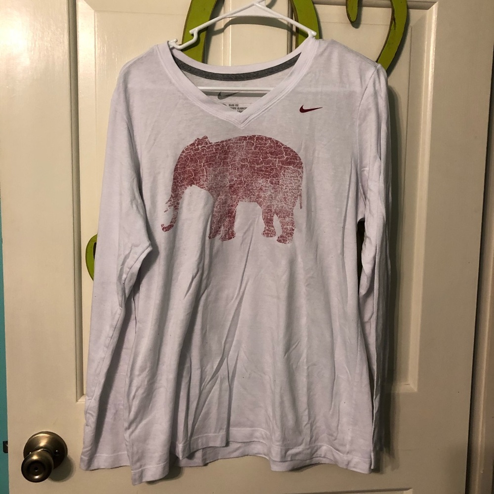 University of Alabama Nike Women’s Long Sleeve Elephant Shirt Roll Tide XXL